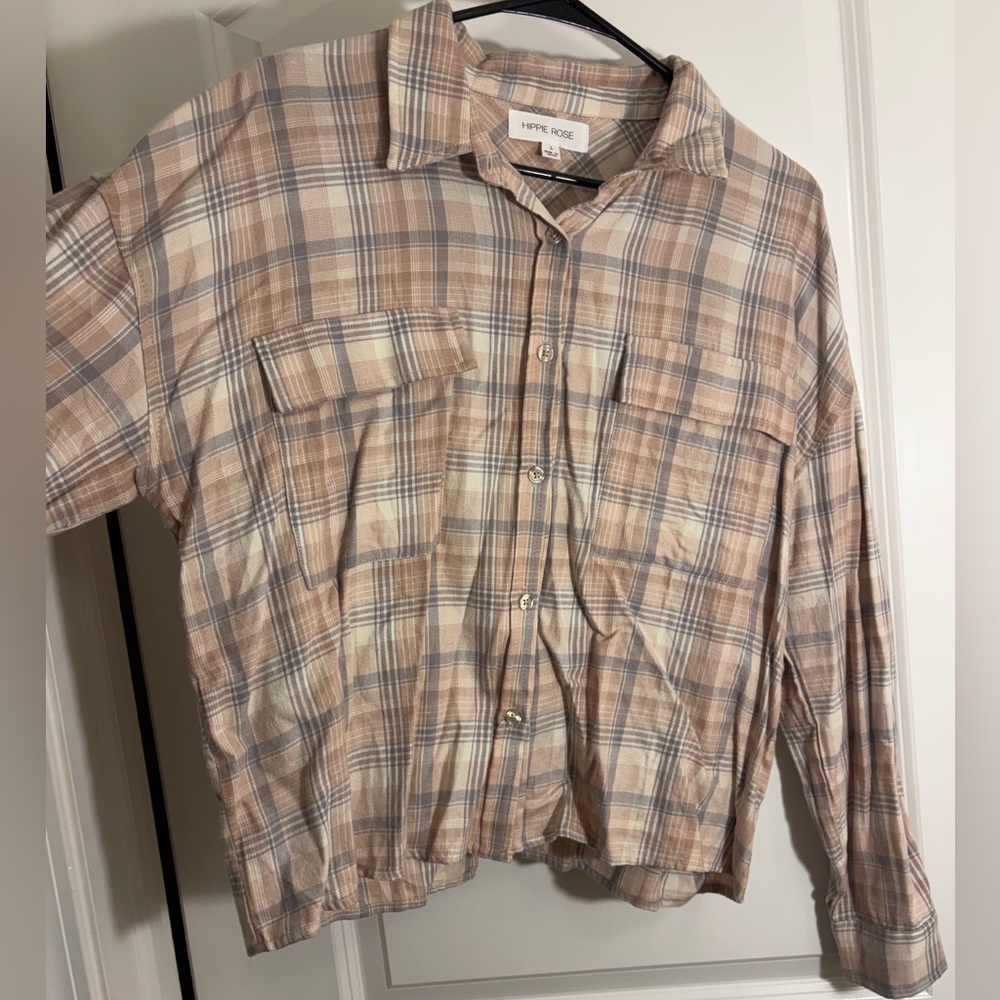 Hippie Rose Plaid Shirt